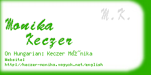 monika keczer business card